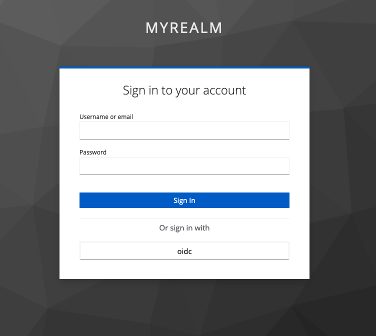 Sign in with oidc